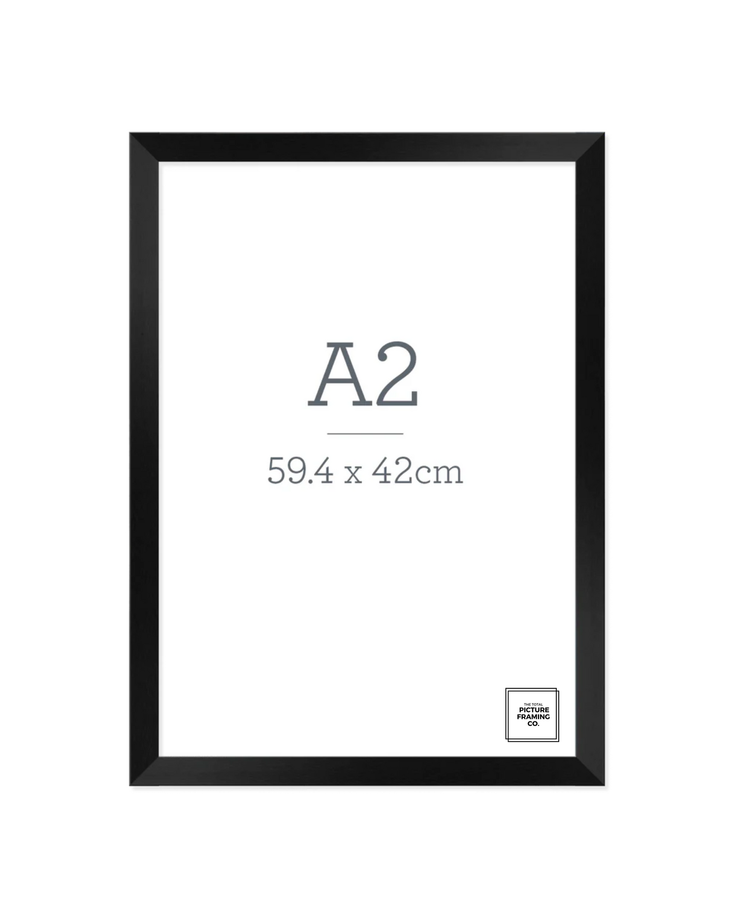 Black Wooden Picture Frame for A2 Size Artwork