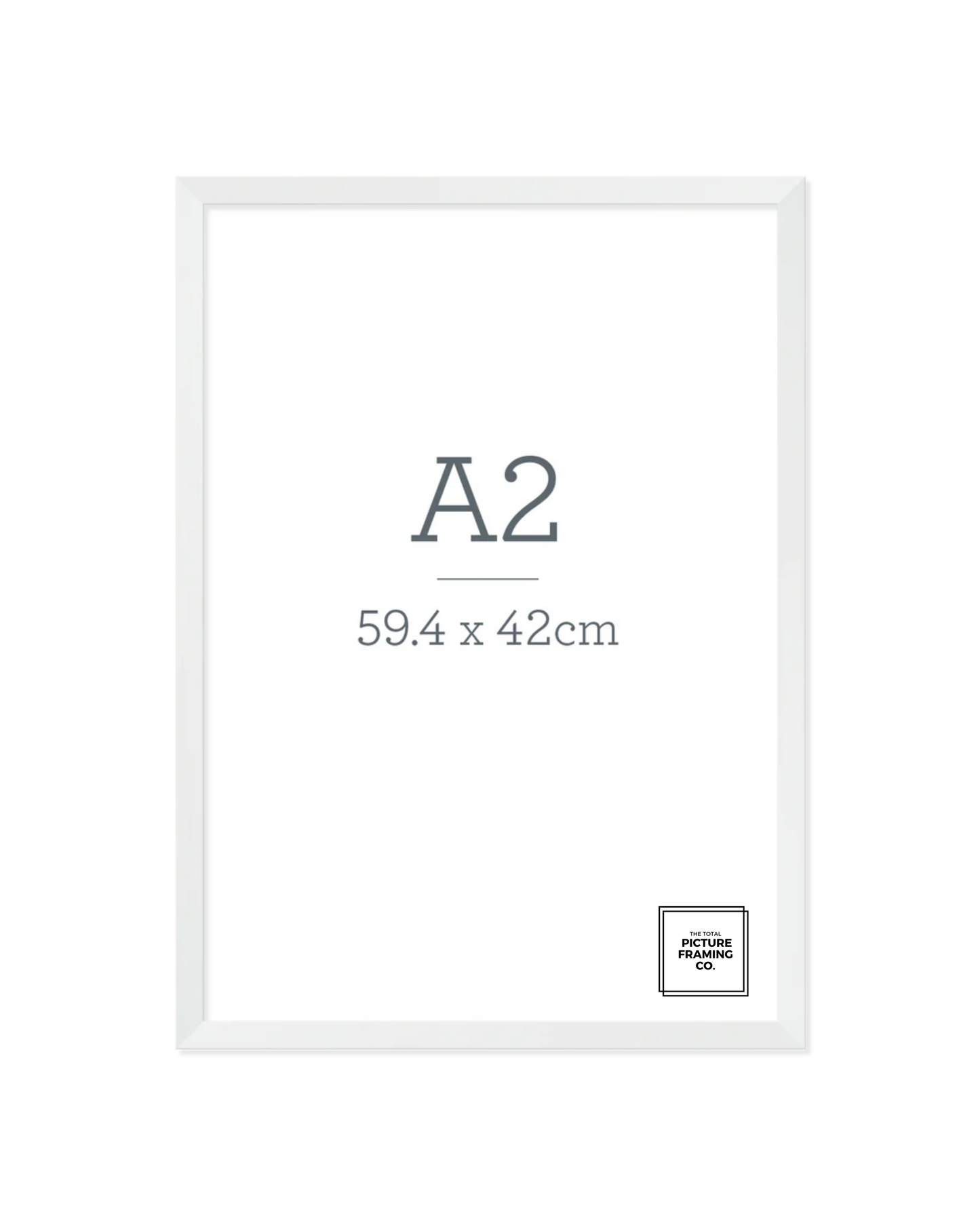 White Wooden Picture Frame for A2 Size Artwork
