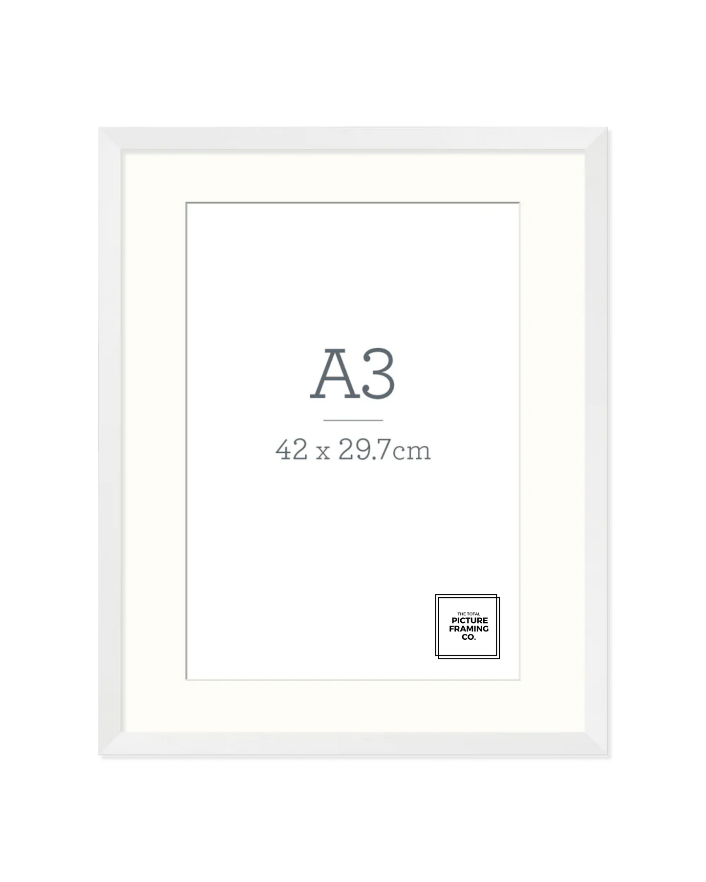 White Wooden Picture Frame for A3 Size Artwork