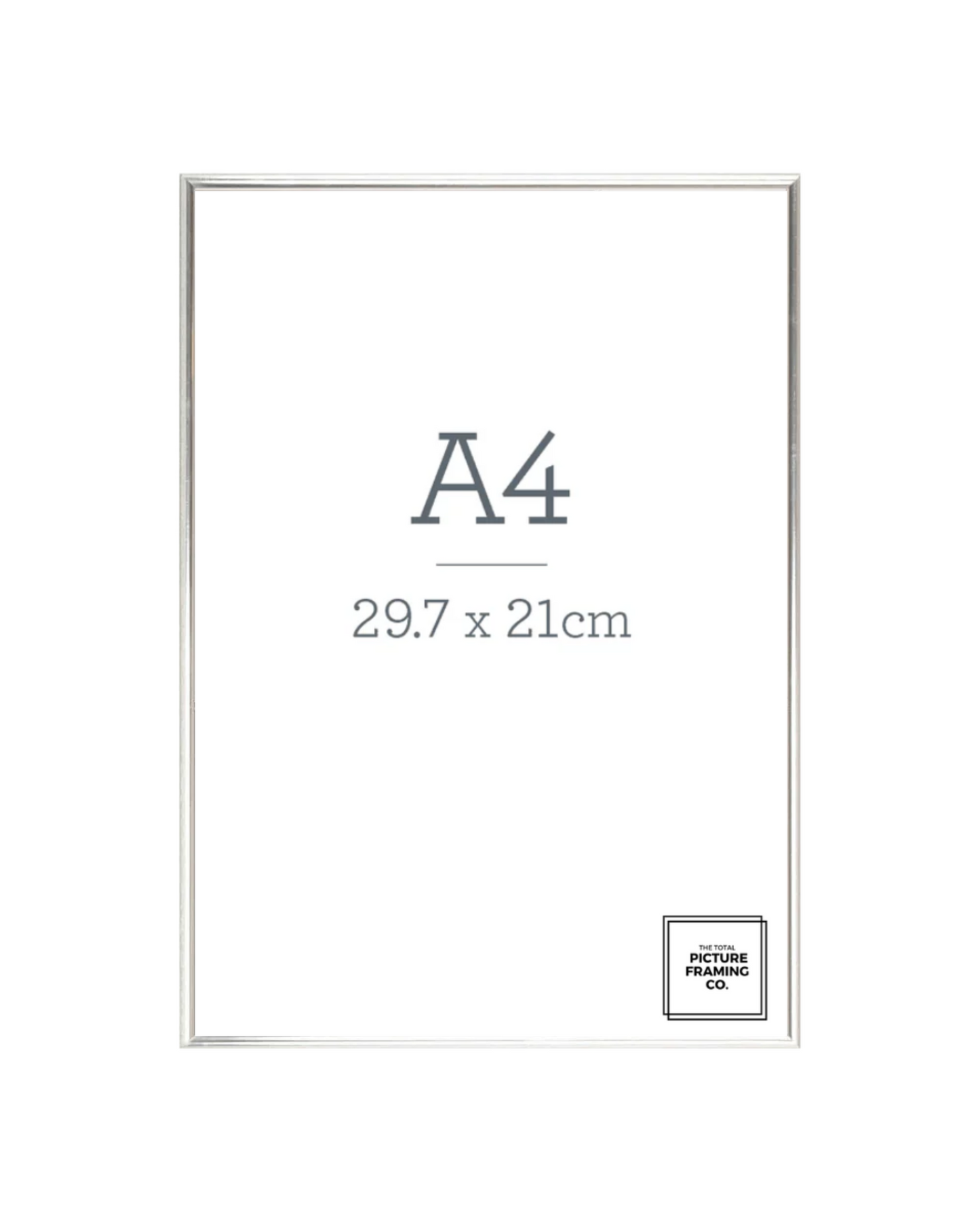 Silver Wooden Picture Frame for A4 Size Artwork