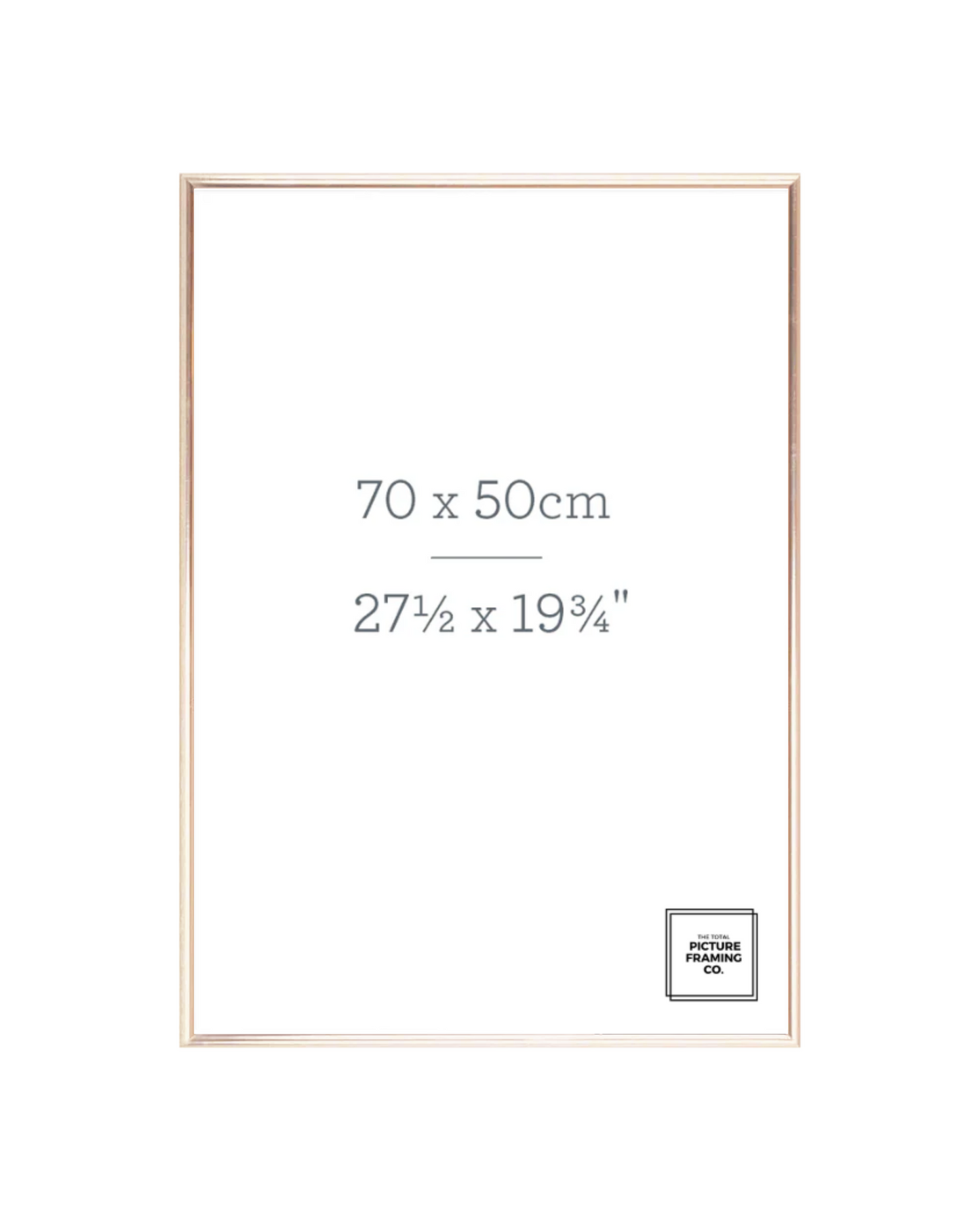 Gold Wooden Picture Frame for 50x70cm Size Artwork