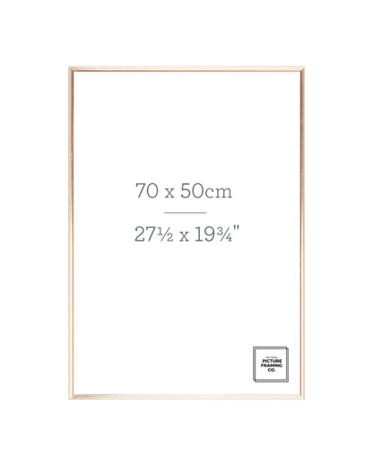 Gold Wooden Picture Frame for 50x70cm Size Artwork