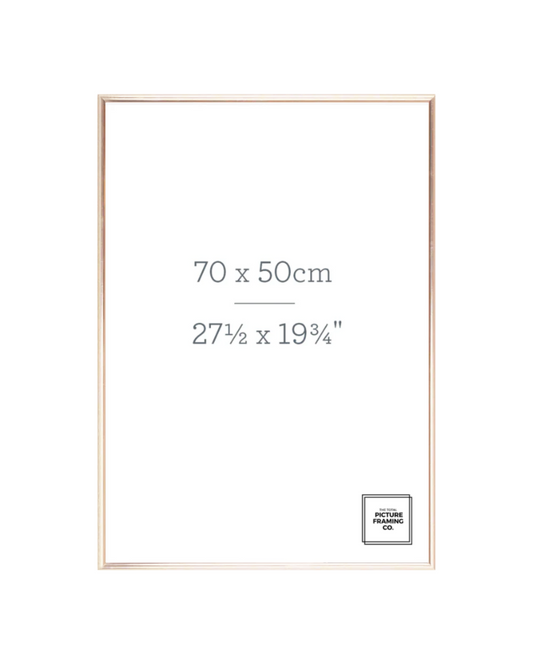 Gold Wooden Picture Frame for 50x70cm Size Artwork
