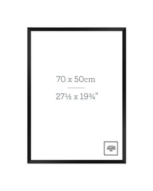 Black Wooden Picture Frame for 50x70cm Size Artwork