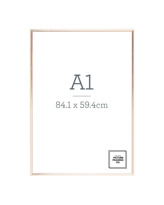 Gold Wooden Picture Frame for A1 Size Artwork