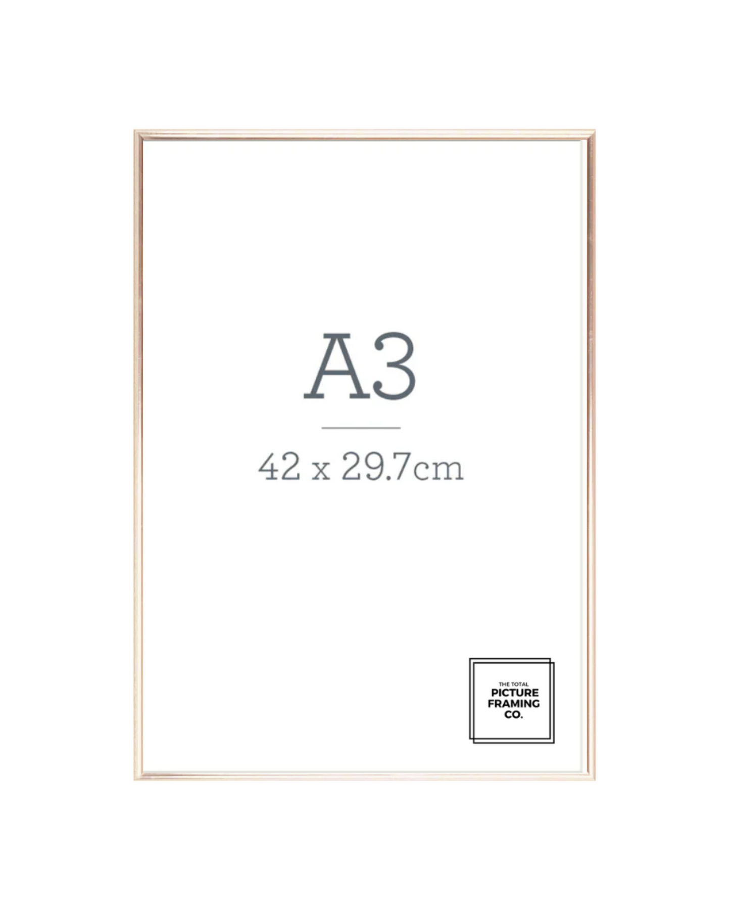 Gold Wooden Picture Frame for A3 Size Artwork
