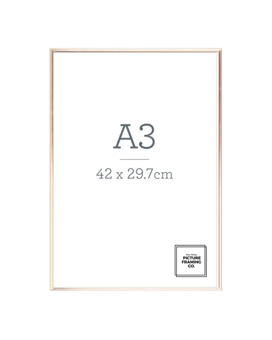 Gold Wooden Picture Frame for A3 Size Artwork