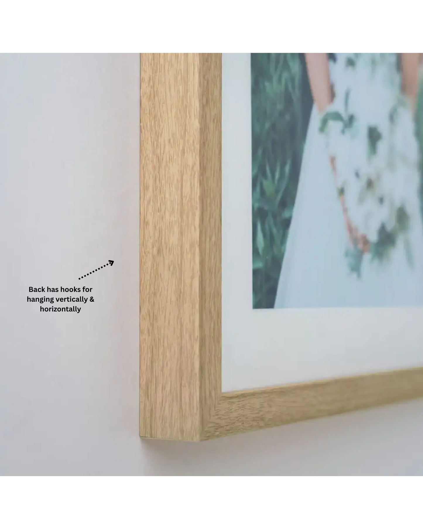 Natural Oak Wooden Picture Frame for A3 Size Artwork