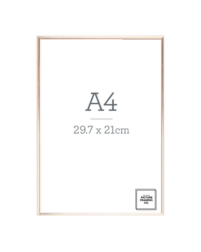 Gold Wooden Picture Frame for A4 Size Artwork