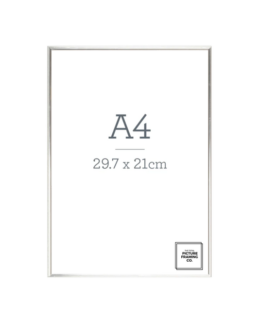 Silver Wooden Picture Frame for A4 Size Artwork