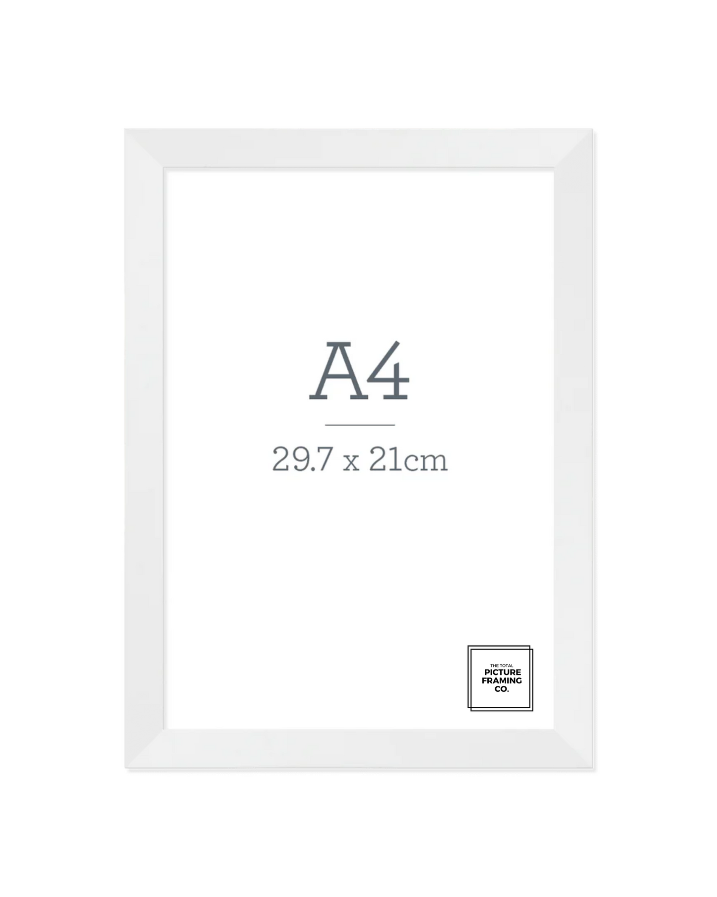 White Wooden Picture Frame for A4 Size Artwork